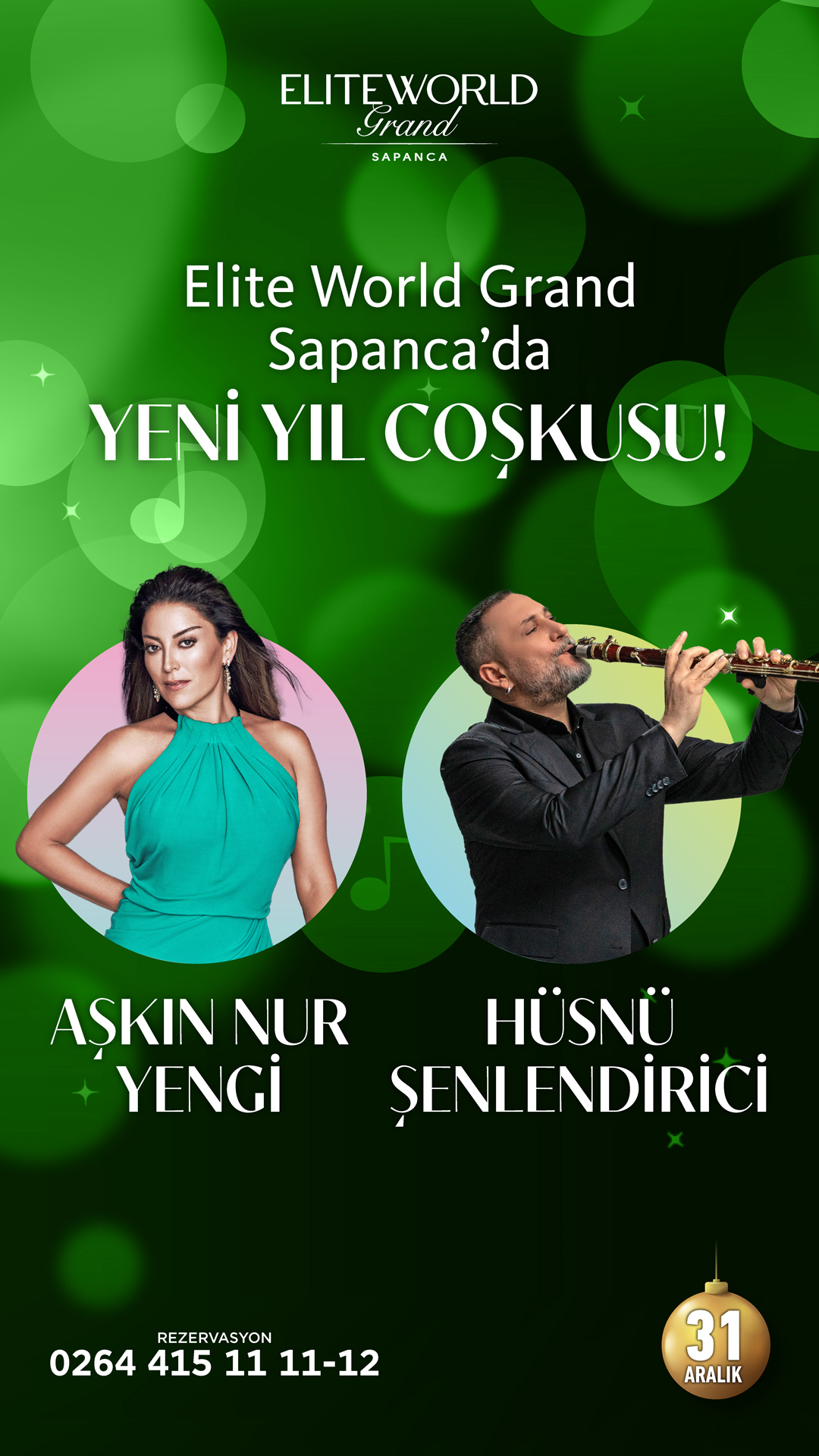 Elite World Grand Sapanca, Keyifli Programı ve Zengin Menüsüyle  Yeni Yıla Hazır